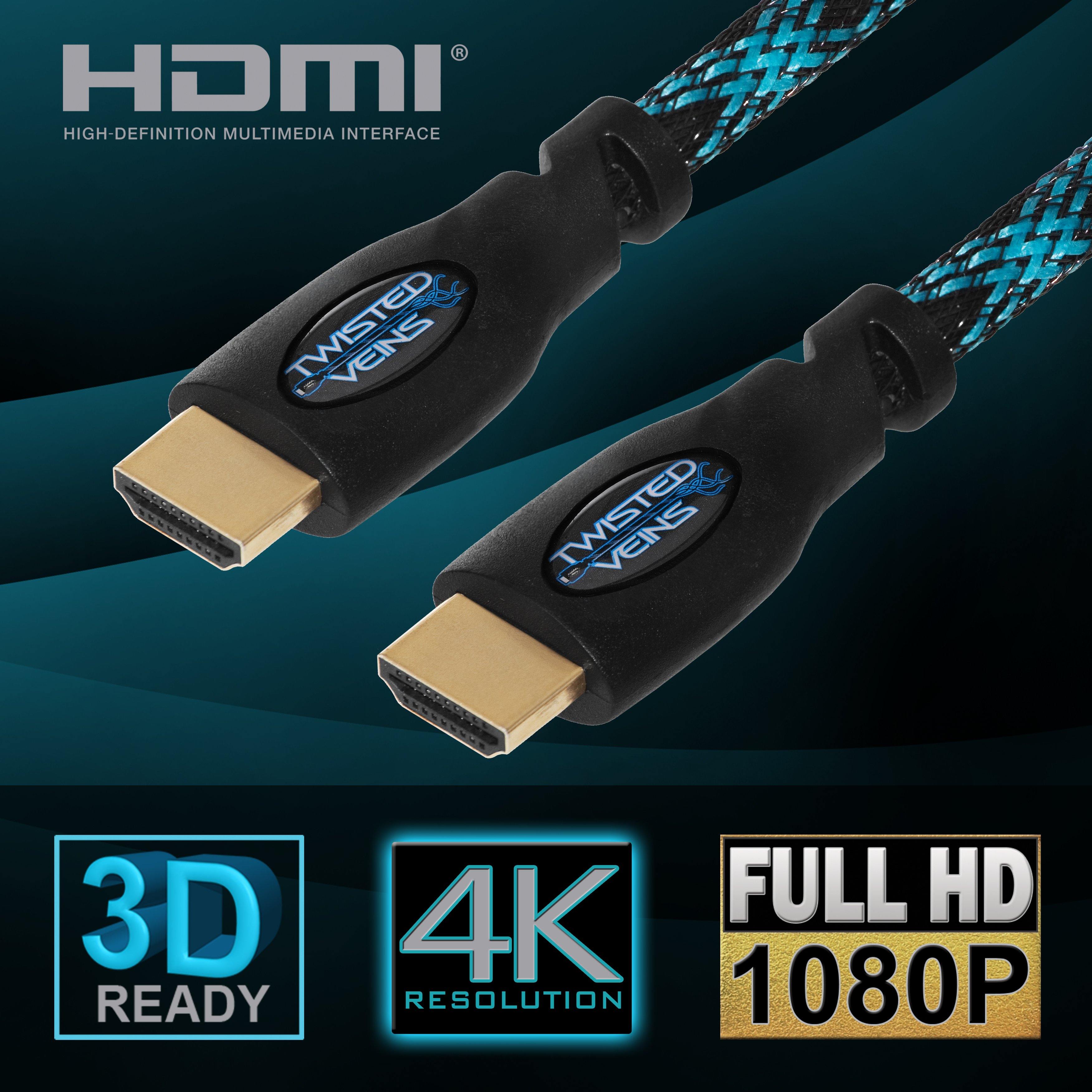 2 Pack Twisted Veins HDMI Cable - Twisted Veins
