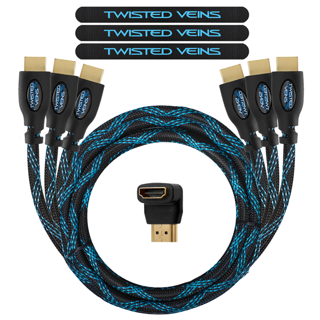 3 Pack Twisted Veins HDMI Cable - Twisted Veins