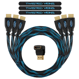 3 Pack Twisted Veins HDMI Cable - Twisted Veins